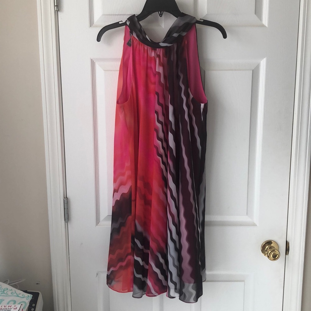 Muse Sleeveless Shift Multicolored Dress NWOT
